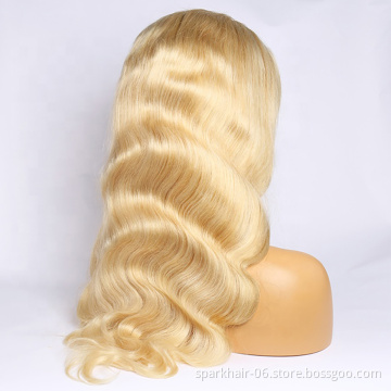 Wholesale Blonde 613 Body Wave Lace Front Wigs ,613 Hd Lace Frontal Wig,613 Blonde Full Lace Wig Human Hair Straight